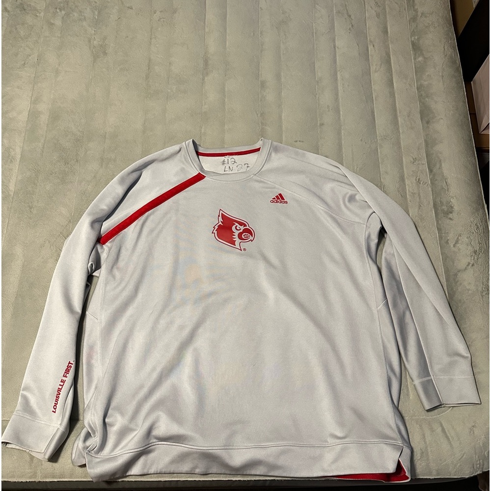 Louisville adidas long sleeve football shirt